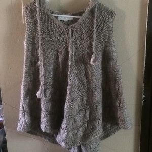 Weaved poncho